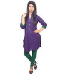 Plain Cotton Long Kurti