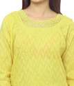 Yellow Embroidered Kurti thumb 3