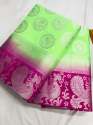 MONGA SILK HEAVY RICH PALLU SAREE thumb 4