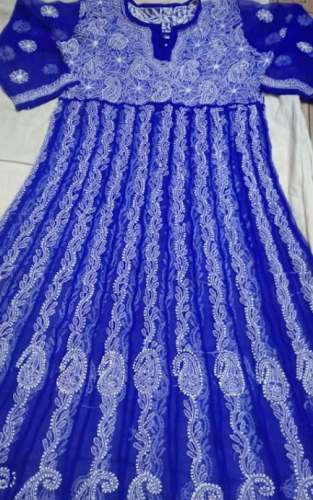 New Blue Chicken Kurti For Women