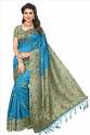 blue-kalamkari-print-saree