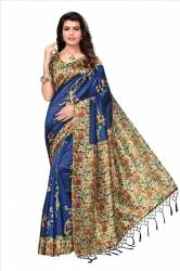 blue1 kalamkari saree