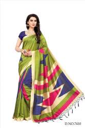multi color kalamkari print saree