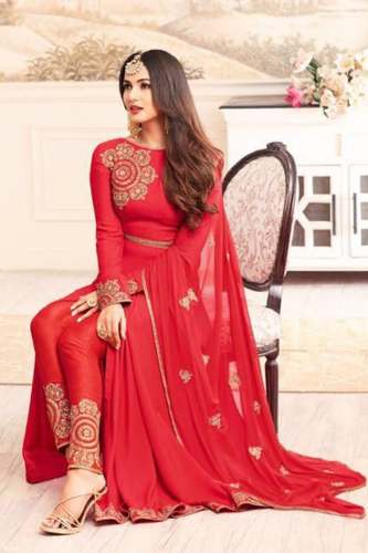 New Latest Red Color Party Wear Anarkali Suit by Namastey Fashion