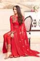 New Latest Red Color Party Wear Anarkali Suit