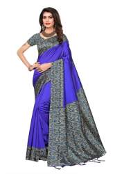 purple kalamkari printed saree