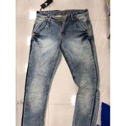 cross pocket denim jeans