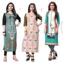 Designer Crepe kurti  thumb 3