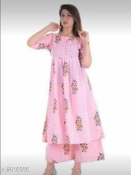 Printed Kurti Plazo set