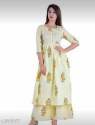 Printed Kurti Plazo set thumb 3