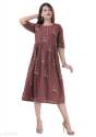 Stylish Cotton Anarkali kurti  thumb 1