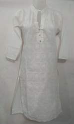 White Chikenkari Kurti
