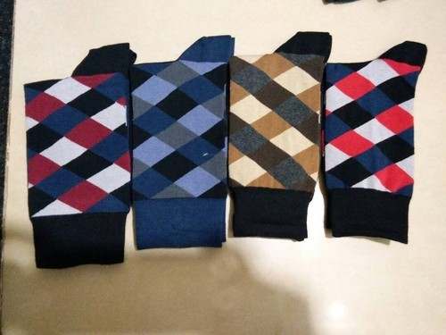 Mens Checks Socks by Anil Hosiery Industries