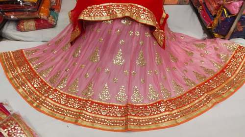 Georgette Gota Patti Style lehenga Choli  by Heer Collection