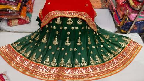 Trendy Green Embroidered Lehenga Choli by Heer Collection