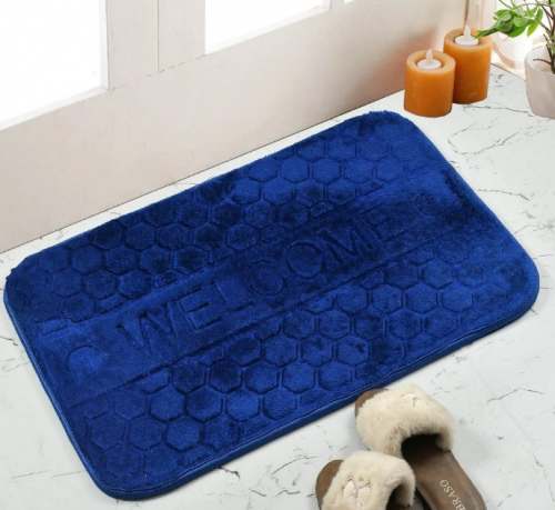 New Plain Multi Color Polyester Bath Mat