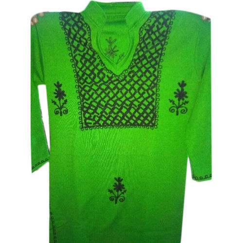 Ladies Woolen Green Kurti