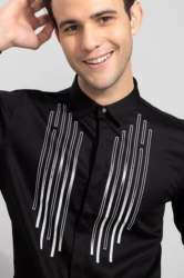 Casual Wear Men Lycra Shirt 