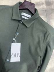 Zara Men Lycra Plain Shirt