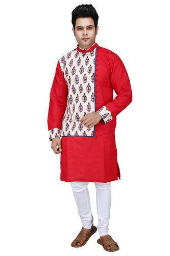 Designer Cotton Printed Long Kurta pajama 