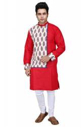 Designer Cotton Printed Long Kurta pajama 