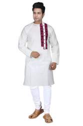 Pentacrafts Cotton Design Long Mens Kurta pajama 