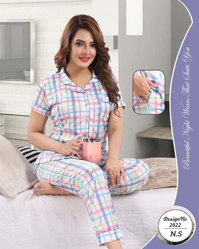  Multi Color Night Suit By Feather Collections by Feather Collections