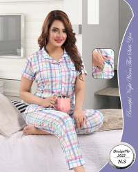  Multi Color Night Suit By Feather Collections