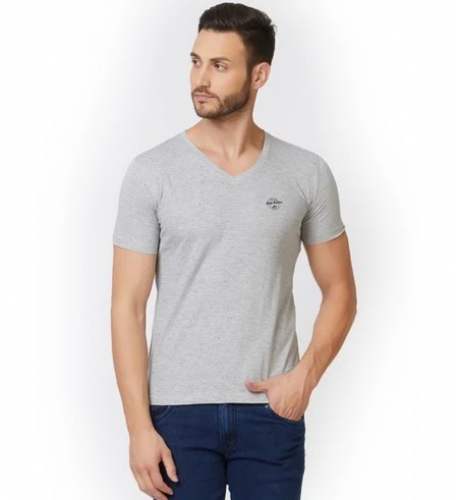 Mens Grey V-Neck T shirts by P5 Enterprises