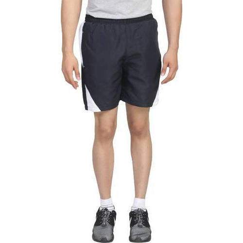 Men Black Polyester Sports Shorts by SK Enterprises