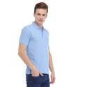 Men Polo Neck Blue T Shirt thumb 1