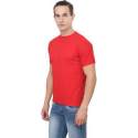 Men Round Neck Red T Shirt thumb 2