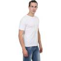 Men Round Neck White T-Shirt thumb 1