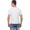 Men Round Neck White T-Shirt thumb 3