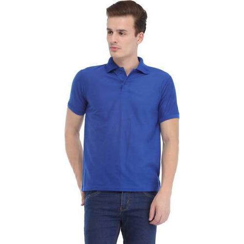 Mens Dark Blue Polo Neck T shirts