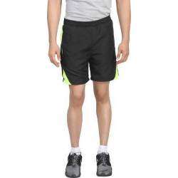 Solid Men Black Sports Shorts