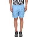 Solid Men Blue Sports Shorts