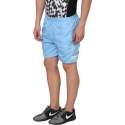 Solid Men Blue Sports Shorts thumb 1