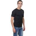 Solid Men Round Neck Black T-Shirt thumb 1