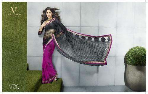 exclusive designer printed saree