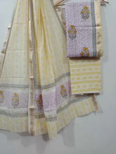 New Arrival Maheswari silk Unstitched Suits Bagru 
