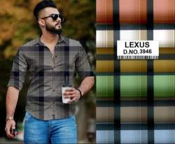 Men Cotton Lafer Print Poplin Shirting Fabric 