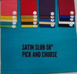 Men Plain Satin Slub Cotton Shirt Fabrics 