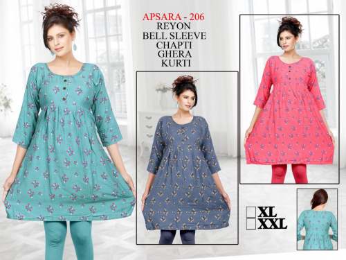 Casual wear APSARA Rayon Kurti  by neelam mills india