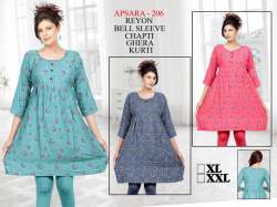 New Floral Rayon Printed Kurti