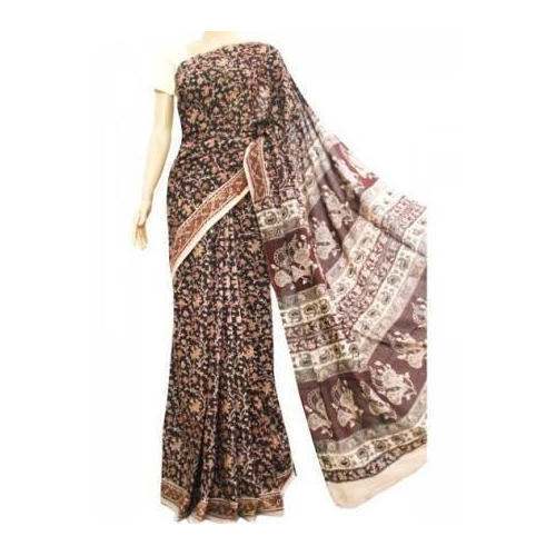 Indian Traditional Kalamkari Printed saree by Shri Balaji Srinivasa Sarees