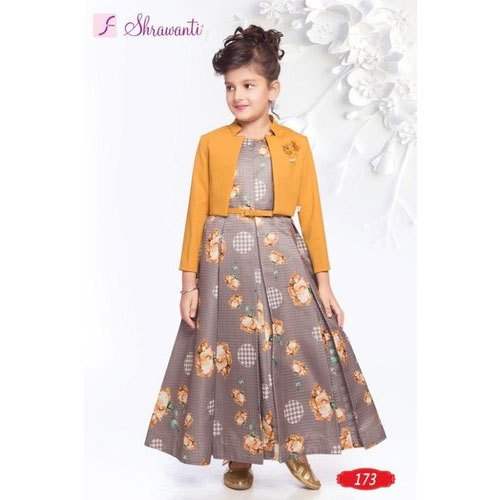 Kids Long Gown style frock by Shrawanti Apparels