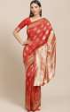 Get Brocade Printed Saree By Libas Brand