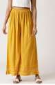 Yellow Rayon Palazzo By Libas Brand