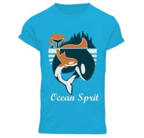 Sky Blue Men T shirt 